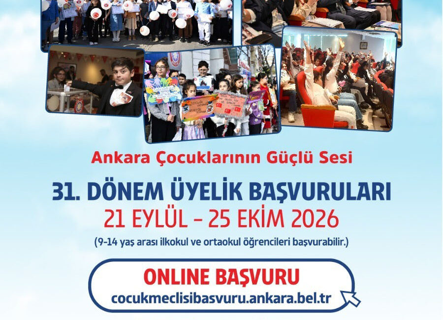 Ankara Büyükşehir Belediyesi (ABB) Çocuk Meclisi’nde 31. dönem üyelik süreci