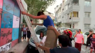Avcılar’da yer alan bir çocuk parkındaki elektrik trafosuna tırmanan ve
