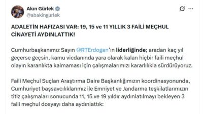 Adalet Bakanı Akın Gürlek, Aksaray, Gaziantep ve Manisa şehirlerinde sırasıyla