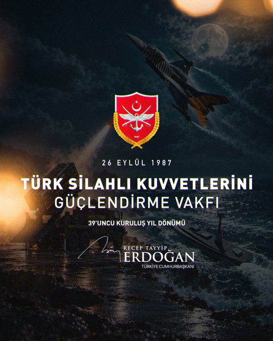 Cumhurbaşkanı Recep Tayyip Erdoğan, Türk Silahlı Kuvvetlerini Güçlendirme Vakfı’nın (TSKGV)