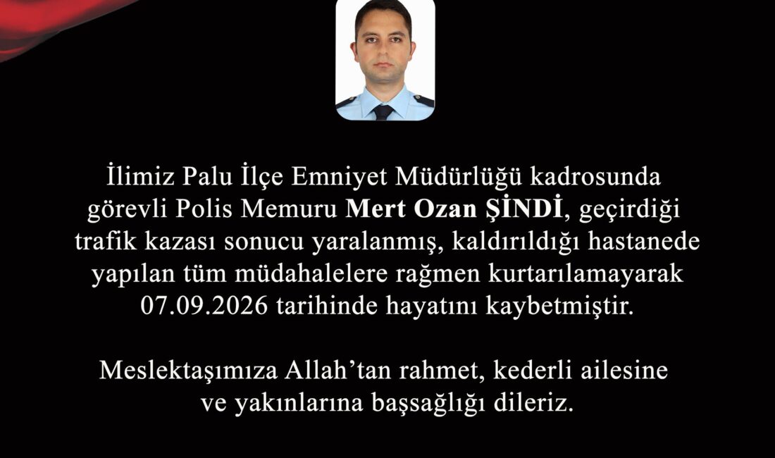 Elazığ’da yaşanan trafik kazasında ağır yaralanan polis memuru Mert Ozan
