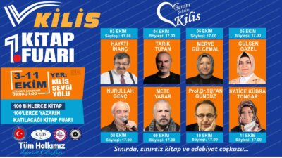 Kilis Valiliği öncülüğünde hayata geçen 1. Kilis Kitap Fuarı, 3-11