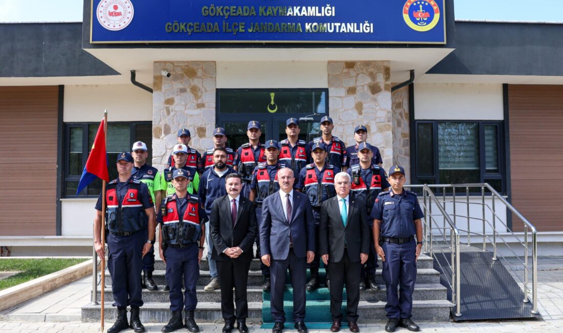 Çanakkale Valisi Doç. Dr. Ömer Toraman, Gökçeada İlçe Jandarma Komutanlığına