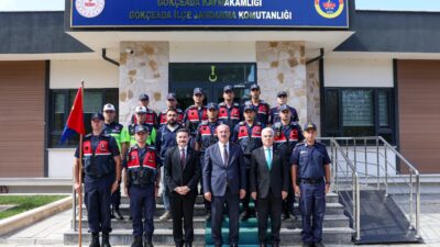 Çanakkale Valisi Doç. Dr. Ömer Toraman, Gökçeada İlçe Jandarma Komutanlığına