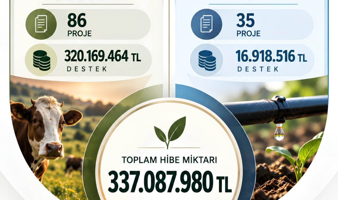 Geniş ekim sahaları ve güçlü hayvancılık altyapısıyla Türkiye’nin temel üretim