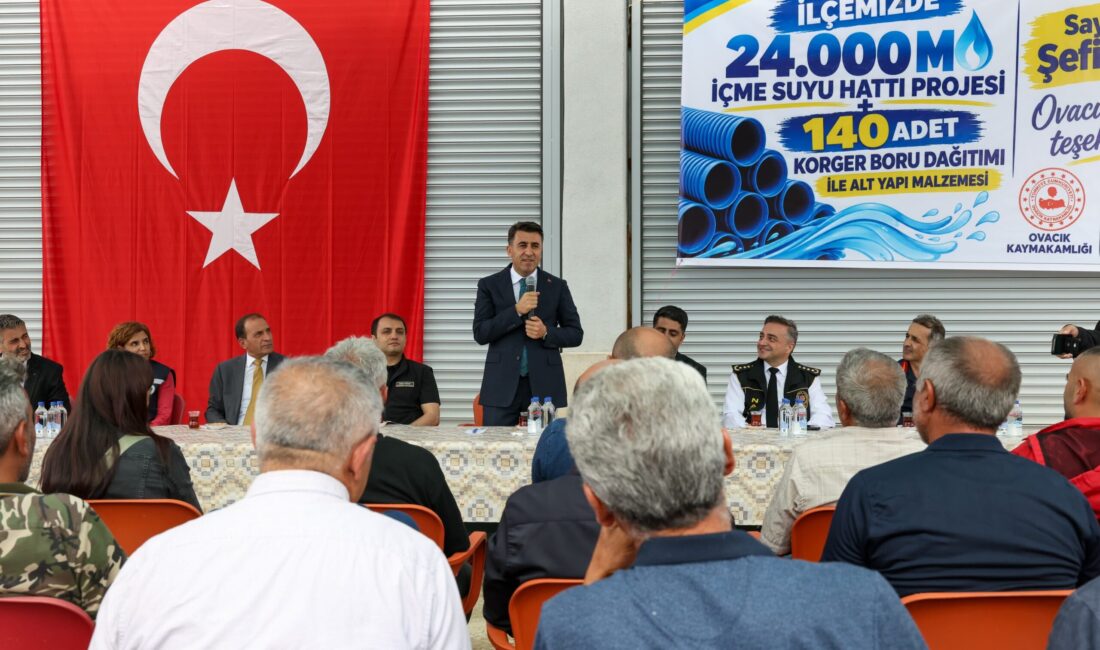 Tunceli’nin Ovacık ilçesine bağlı köylerin altyapısını güçlendirmek amacıyla hayata geçirilen
