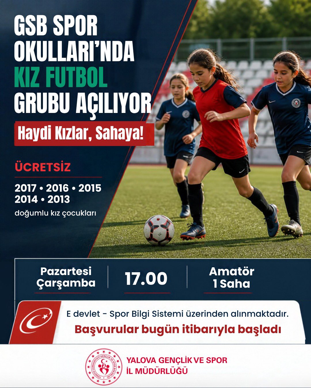 Yalova Gençlik ve Spor İl Müdürlüğü, bünyesindeki GSB Spor Okulları