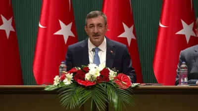 ANKARA / TEKHA Cumhurbaşkanı Yardımcısı Cevdet Yılmaz, Cumhurbaşkanlığı Külliyesi’nde Türkiye
