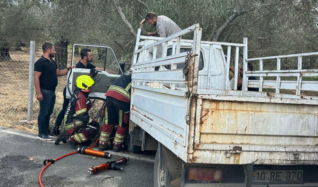 Balıkesir’in Burhaniye ilçesinde açık camdan içeri giren eşek arısı nedeniyle