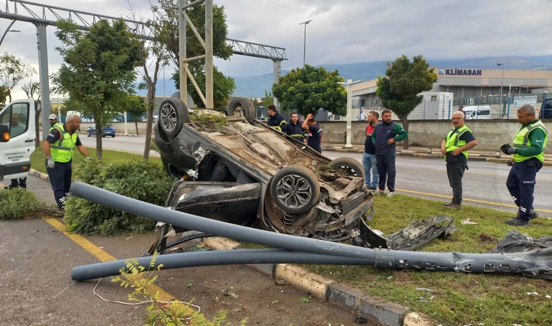 Yunusemre ilçesinde sabah saat 10.00 sıralarında Organize Sanayi Bölgesi yolu