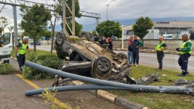 Yunusemre ilçesinde sabah saat 10.00 sıralarında Organize Sanayi Bölgesi yolu