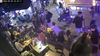 Ortaköy Mahallesi’nde yürüdüğü sırada tabancayla havaya ateş açarak paniğe yol