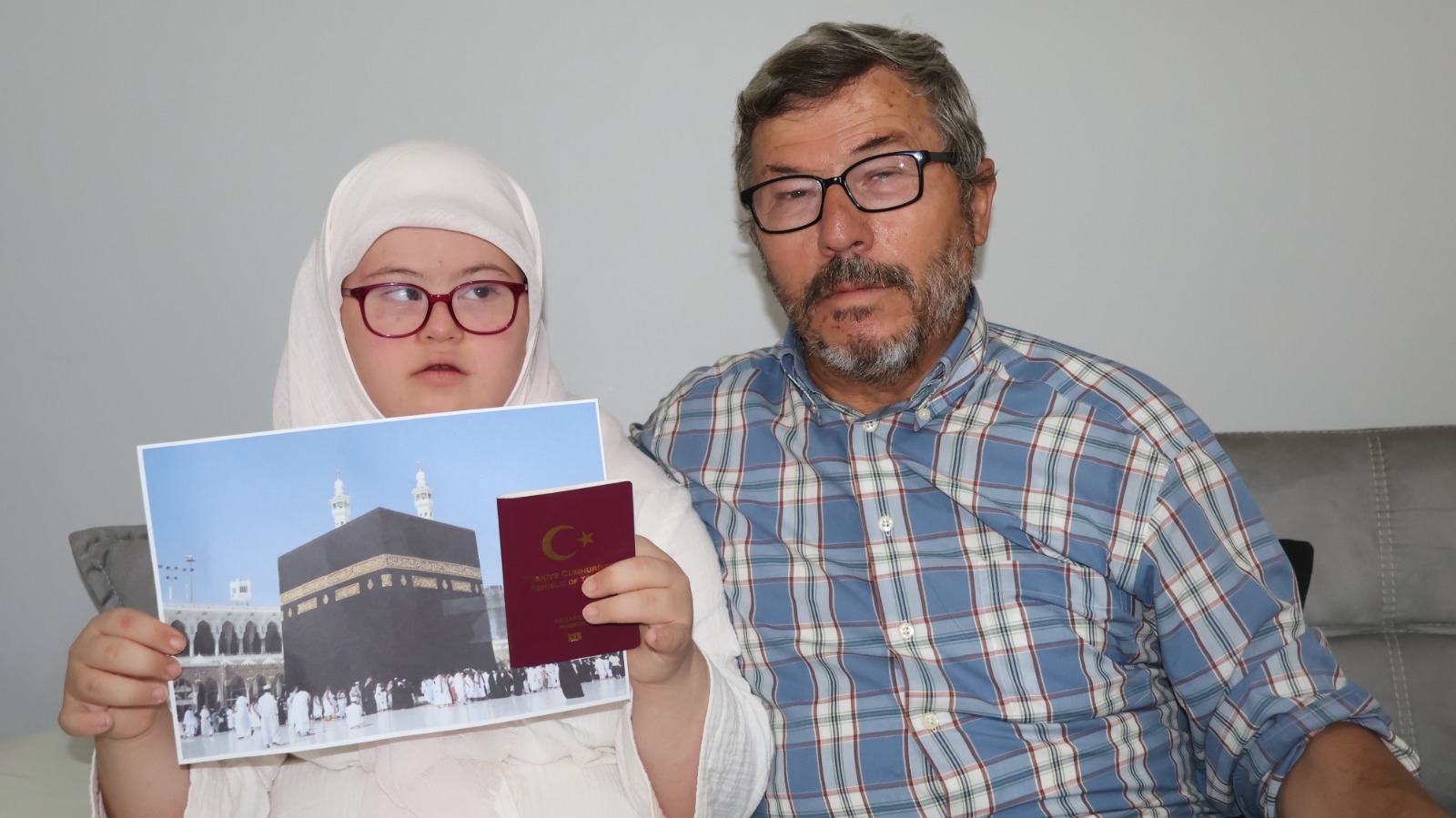 Amasya’da yaşayan 14 yaşındaki Down sendromlu Hüma Kayataş’ın umreye gitme