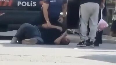 İstanbul’un Şişli ilçesinde devriye görevi yürüten polis ekipleri, bina aralığında