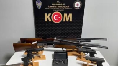 Bursa’da organize suç yapılarıyla irtibatlı olduğu değerlendirilen şahıslara dönük geniş