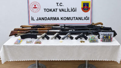 Tokat İl Jandarma Komutanlığı ekipleri, Erbaa ilçesinde yasa dışı silah