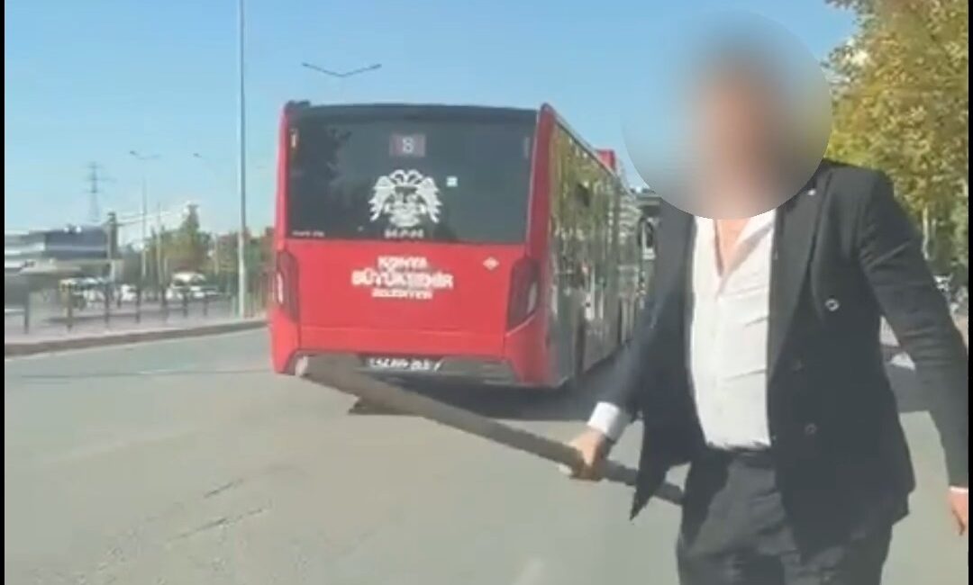 Meram ilçesi Yenişehir Mahallesi Gazze Caddesi üzerinde seyir halinde olan