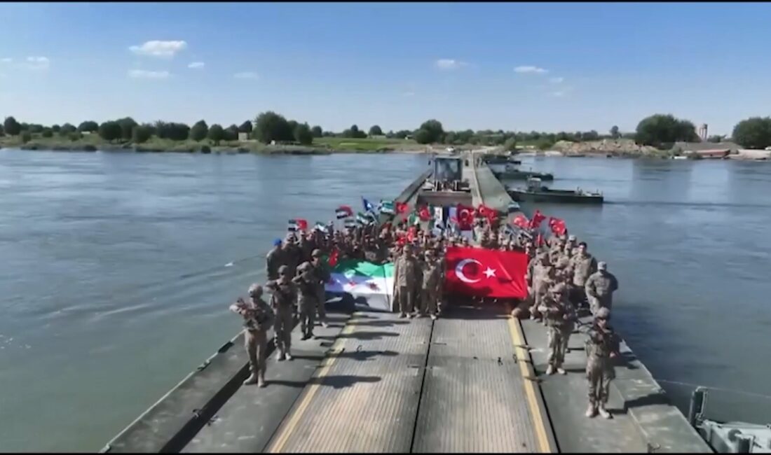 Milli Savunma Bakanlığı, Türkiye’nin desteğiyle Suriye sınırları içerisindeki Fırat Nehri