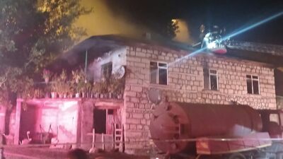 Elazığ’ın Karakoçan ilçesinde alevlere teslim olan müstakil ikamette cansız bedenleri