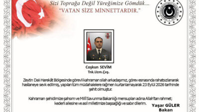 ANKARA / TEKHA Milli Savunma Bakanlığı, Zeytin Dalı Harekat bölgesinde