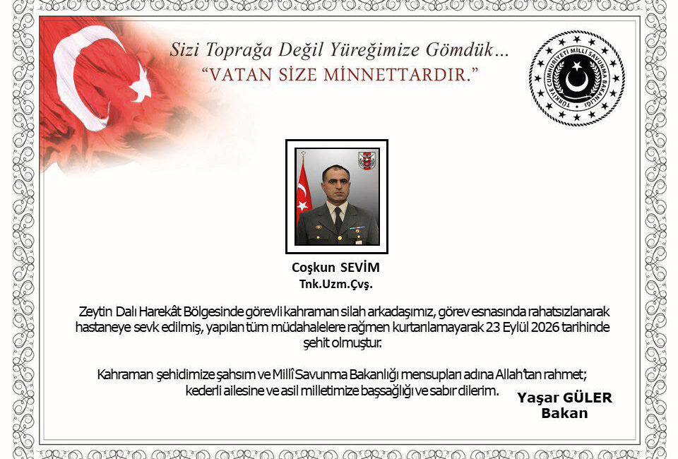 ANKARA / TEKHA Milli Savunma Bakanlığı, Zeytin Dalı Harekat bölgesinde