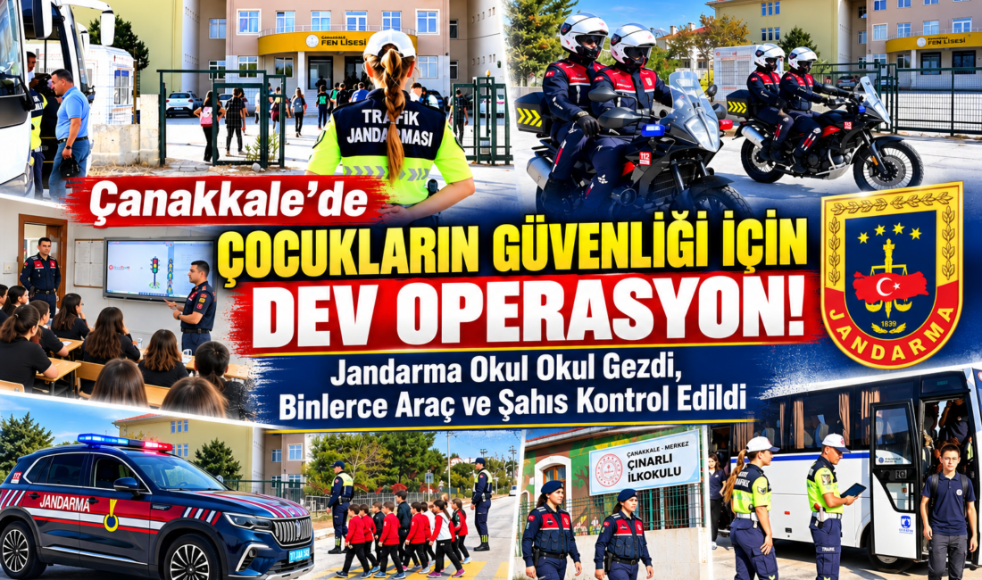 Çanakkale İl Jandarma Komutanlığı, 2026-2027 eğitim-öğretim yılında çocukların huzur ve
