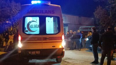 Bursa’da metal boyahanesinde üzerine demir bloklar devrilen 24 yaşındaki genç