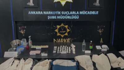 Ankara Emniyet Müdürlüğü Narkotik Suçlarla Mücadele Şube Müdürlüğü ekipleri, yapay