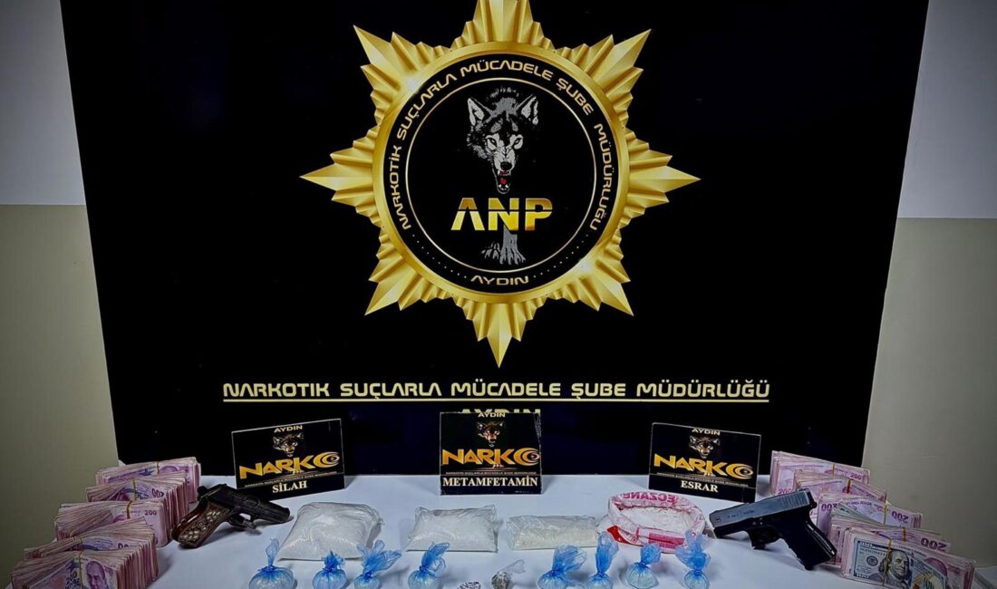 AYDIN / TEKHA Aydın’ın Germencik ilçesinde polis ekipleri tarafından gerçekleştirilen