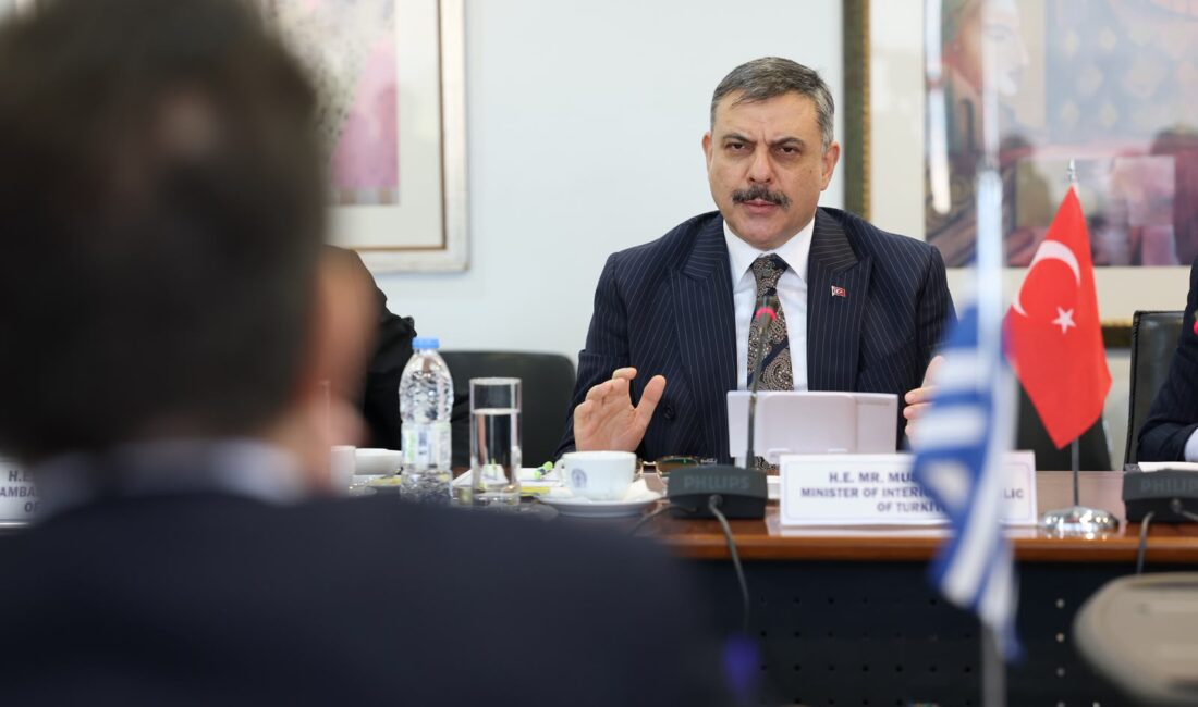 İçişleri Bakanı Mustafa Çiftçi, resmi temaslarda bulunmak üzere gittiği Atina’da