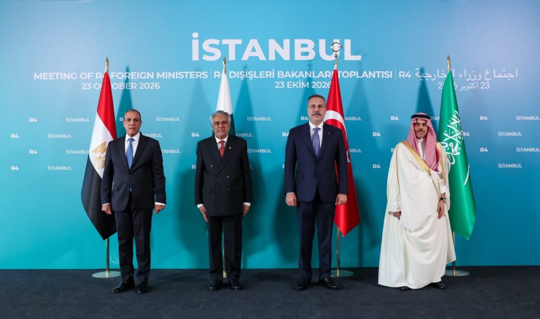 Dışişleri Bakanı Hakan Fidan’ın ev sahipliğinde gerçekleştirilen R4 Dışişleri Bakanları