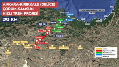 Ulaştırma ve Altyapı Bakanı Abdulkadir Uraloğlu, Ankara-Kırıkkale-Çorum-Samsun Hızlı Tren Hattı