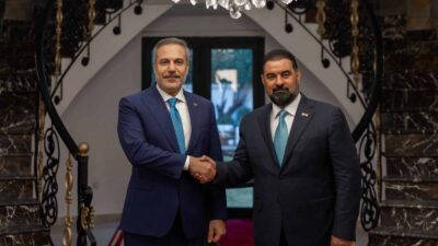 Dışişleri Bakanı Hakan Fidan, resmi temaslarda bulunmak üzere gittiği Irak’ın