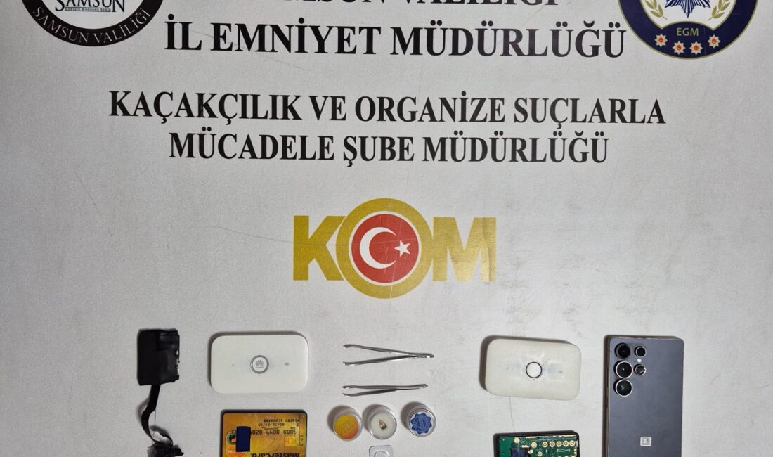 Samsun’un Canik ilçesindeki bir okulda yapılan motorlu taşıt sürücü adaylığı