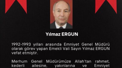 Emniyet Genel Müdürü Ali Fidan, yaşamını yitiren eski Emniyet Genel