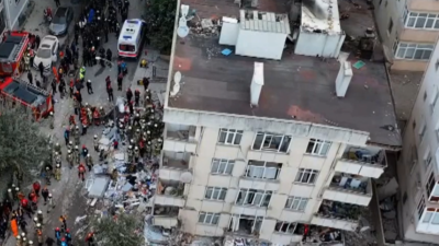İstanbul’un Maltepe ilçesi Cevizli Mahallesi’nde meydana gelen bina çökmesi sonrasında