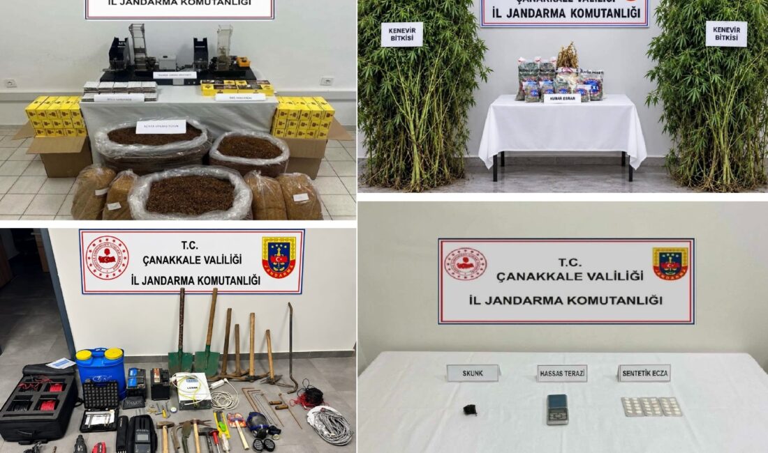 Çanakkale İl Jandarma Komutanlığı Kaçakçılık ve Organize Suçlarla Mücadele (KOM)