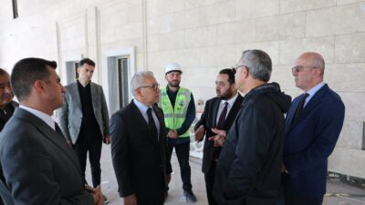 Sivas Merkez Camii ve Külliyesi inşaatında yürütülen yapım faaliyetleri kesintisiz