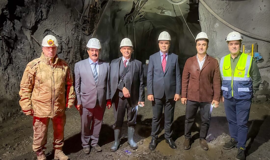 Hakkari Valisi İbrahim Taşyapan, kentte faaliyet gösteren Ölmez Madencilik işletmesine