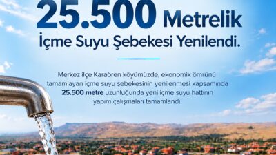 Aksaray merkez ilçeye bağlı Karaören Köyü’nde kullanım ömrünü dolduran eski