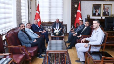 Aksaray Valisi Murat Duru, meslek odalarıyla temasları kapsamında Ağaç İşleri