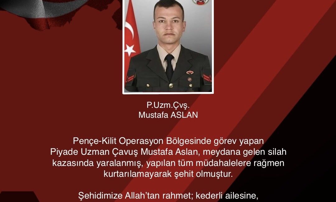 Pençe-Kilit Operasyon Bölgesi’nde görev yapan Piyade Uzman Çavuş Mustafa Aslan,