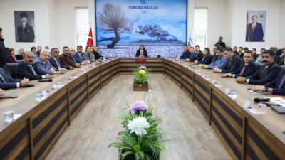 Tunceli’de kamu yatırımlarının son durumunu değerlendirmek ve kurumlar arası koordinasyonu