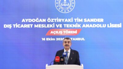 Milli Eğitim Bakanı Yusuf Tekin, Esenyurt’ta yapımı tamamlanan Aydoğan Öztiryaki