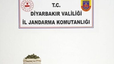 Diyarbakır İl Jandarma Komutanlığı Narkotik Suçlarla Mücadele Şube Müdürlüğü koordinesinde