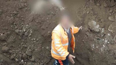 Van’ın Saray ilçesinde, Kapıköy Sınır Kapısı güzergâhında yürütülen inşaat çalışması