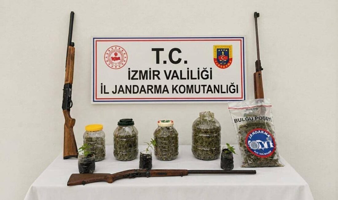 İZMİR / TEKHA İzmir’in Ödemiş ilçesinde jandarma ekiplerince gerçekleştirilen operasyonda