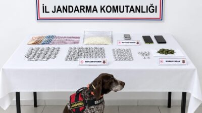 İZMİR / TEKHA İzmir’in Bayındır ilçesinde jandarma ekiplerince uyuşturucu madde