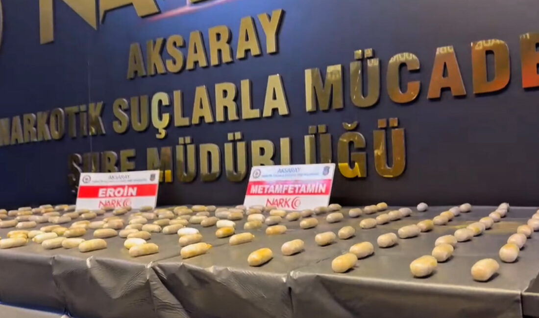 Aksaray Emniyet Müdürlüğü Narkotik Suçlarla Mücadele Şubesi ekipleri, uyuşturucu ticaretine