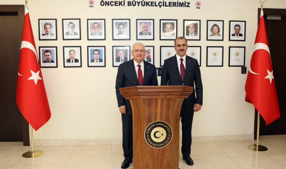 Milli Savunma Bakanı Yaşar Güler, resmi ziyaret için bulunduğu Katar’da